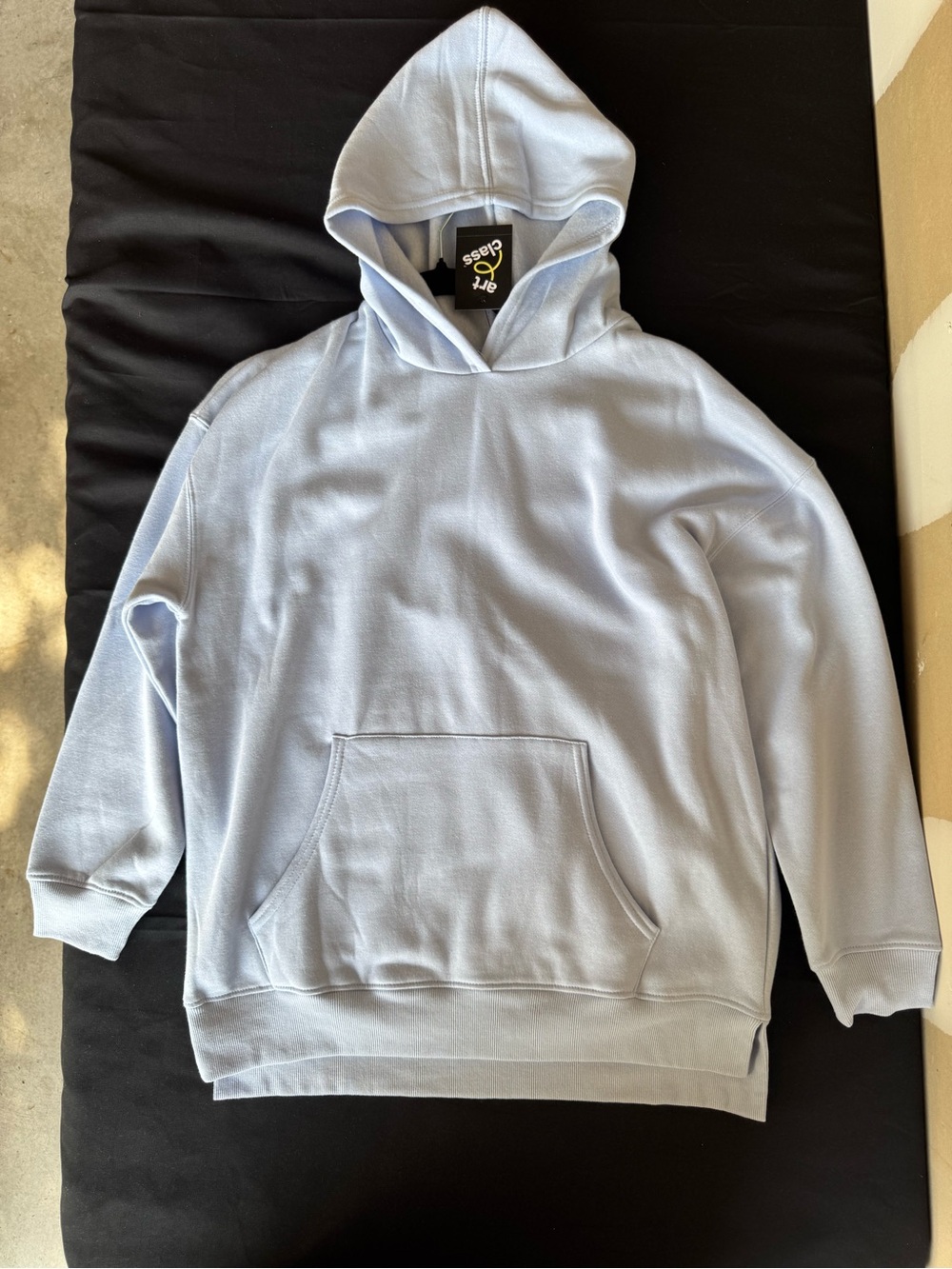 NWT Art Class Light Blue Pullover Fleece Hoodie Sweatshirt Kids XXL (16/18)